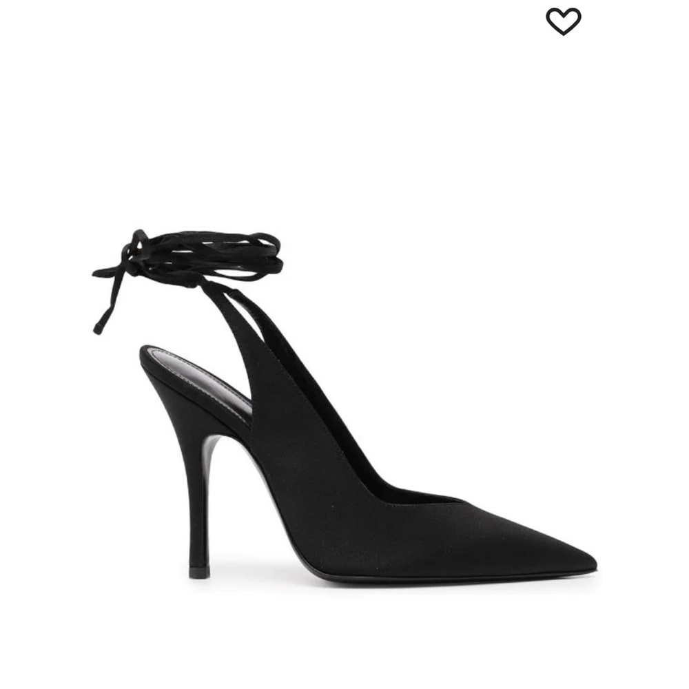The attico Venus sling back satin pumps